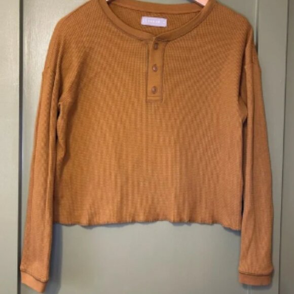 Everlane Waffle Knit Henley - Picture 1 of 4